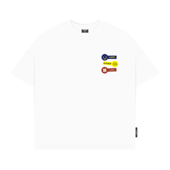 Áo thun boxy in logo vải cotton 100% 250gsm form rộng nam nữ áo phông local brand CLOUDZY streetwear basic LUCKY