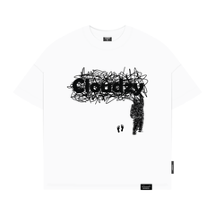 Áo thun boxy thêu Cloudzy unisex phông tay lỡ nữ nam cotton phối màu form rộng boxy MESS