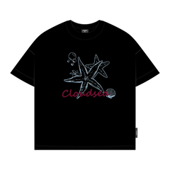 Áo thun boxy local brand CLOUDZY in hình 100% cotton 250gsm dày dặn áo phông form rộng nam nữ unisex mùa hè SEA