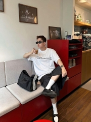 Áo thun boxy streetwear in chữ 100% cotton 250gsm áo phông form rộng nam nữ unisex local brand CLOUDZY JUST