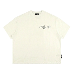 Áo thun boxy CLOUDZY in chữ ký cotton 250gsm dày dặn áo phông nam nữ form rộng hồng nâu đỏ unisex streetwear RITE