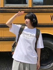 [NEW] Áo thun boxy CLOUDZY in InCloud Group vải cotton dày dặn form rộng nam nữ áo phông local brand streetwear GROUP