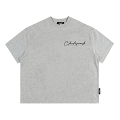 Áo thun boxy CLOUDZY in chữ cá tính vải 100% cotton 250gsm form rộng nam nữ áo phông local brand streetwear ROAD