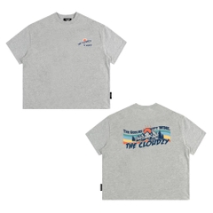 [NEW] Áo thun boxy CLOUDZY in chữ vải cotton 100% 250gsm dày dặn form rộng nam nữ áo phông local brand streetwear WINE