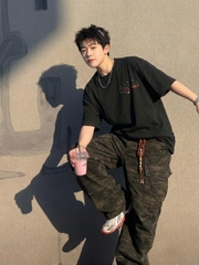 [NEW] Áo thun boxy in hình cá tính 100% cotton 250gsm form rộng nam nữ áo phông local brand CLOUDZY streetwear COURAGE