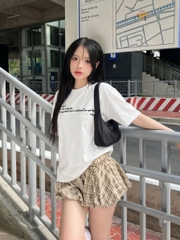 Áo thun boxy streetwear in chữ 100% cotton 250gsm áo phông form rộng nam nữ unisex local brand CLOUDZY JUST