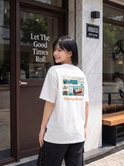 [NEW] Áo thun oversize CLOUDZY in chữ vải cotton 100% 250gsm form rộng nam nữ áo phông local brand streetwear DISCOVER