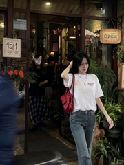 Áo thun boxy CLOUDZY streetwear 100% cotton 250gsm dày dặn áo phông nam nữ form rộng hồng nâu đỏ RECOVER