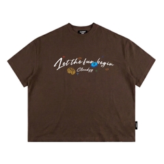 Áo thun boxy streetwear local brand CLOUDZY 100% cotton 250gsm dày dặn áo phông form rộng nam nữ unisex  BEGIN
