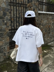 Áo thun boxy tee local brand Cloudzy unisex phông tay lỡ nữ cotton phối màu form rộng boxy SENSITIVE