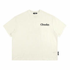 Áo thun boxy CLOUDZY phong cách streetwear in chữ ký 100% cotton 250GSM dày dặn áo phông boxy nam nữ BOX CORE