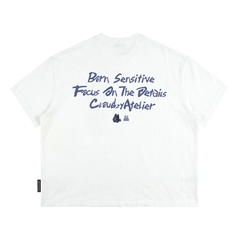 Áo thun boxy tee local brand Cloudzy unisex phông tay lỡ nữ cotton phối màu form rộng boxy SENSITIVE