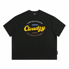 Áo thun boxy tee local brand Cloudzy unisex phông tay lỡ nữ cotton phối màu form rộng boxy DEVOTION