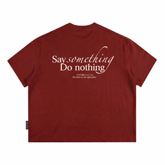 Áo thun boxy tee local brand Cloudzy unisex phông tay lỡ nữ cotton phối màu form rộng boxy SOMETHING