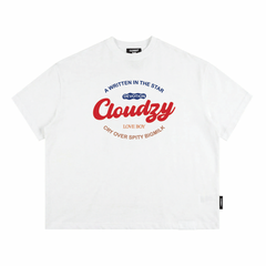 Áo thun boxy tee local brand Cloudzy unisex phông tay lỡ nữ cotton phối màu form rộng boxy DEVOTION