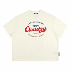 Áo thun boxy tee local brand Cloudzy unisex phông tay lỡ nữ cotton phối màu form rộng boxy DEVOTION