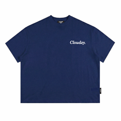 Áo thun boxy CLOUDZY phong cách streetwear in chữ ký 100% cotton 250GSM dày dặn áo phông boxy nam nữ BOX CORE