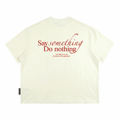 Áo thun boxy tee local brand Cloudzy unisex phông tay lỡ nữ cotton phối màu form rộng boxy SOMETHING