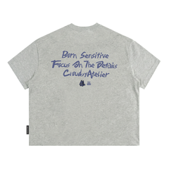 Áo thun boxy tee local brand Cloudzy unisex phông tay lỡ nữ cotton phối màu form rộng boxy SENSITIVE