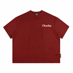 Áo thun boxy CLOUDZY phong cách streetwear in chữ ký 100% cotton 250GSM dày dặn áo phông boxy nam nữ BOX CORE