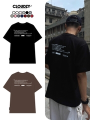 Áo thun nữ nam unisex tay lỡ phông local brand form rộng teen cổ tròn oversize CLOUDZY BE LOVED