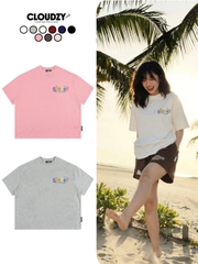 [NEW] Áo thun boxy CLOUDZY in logo màu 100% cotton 250gsm áo phông form rộng nam nữ unisex streetwear local brand SUMMER