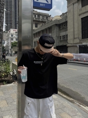 Áo thun nữ nam unisex tay lỡ phông local brand form rộng teen cổ tròn oversize CLOUDZY BE LOVED