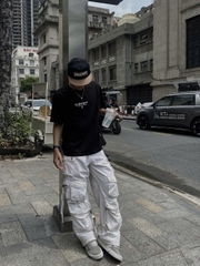 Áo thun nữ nam unisex tay lỡ phông local brand form rộng teen cổ tròn oversize CLOUDZY BE LOVED