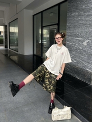 Áo thun boxy tee local brand Cloudzy unisex phông tay lỡ nữ cotton phối màu form rộng boxy SOMETHING