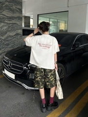 Áo thun boxy tee local brand Cloudzy unisex phông tay lỡ nữ cotton phối màu form rộng boxy SOMETHING