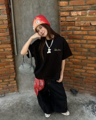 Áo thun boxy CLOUDZY form boxy local brand in chữ ký con dấu 100% cotton 250GSM dày dặn áo phông unisex nam nữ REST