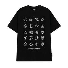 Áo phông nam nữ unisex tay lỡ thun form rộng basic local brand cổ tròn cotton oversize CLOUDZY SPACE