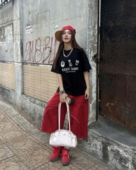 Áo thun boxy CLOUDZY in Keep Going 100% cotton 250gsm dày dặn áo phông nam nữ unisex local brand streetwear KEEP