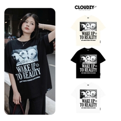 Áo thun boxy nam nữ local brand cloudzy basic unisex phông tay lỡ form boxy cổ tròn oversize REALITY
