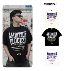 Áo thun boxy tee local brand unisex nam nữ tay lỡ form rộng cổ tròn oversize cotton cao cấp AMBITION