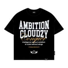 Áo thun boxy tee local brand unisex nam nữ tay lỡ form rộng cổ tròn oversize cotton cao cấp AMBITION