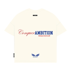 Áo thun boxy tee local brand unisex nam nữ tay lỡ form rộng cổ tròn oversize cotton cao cấp AMBITION