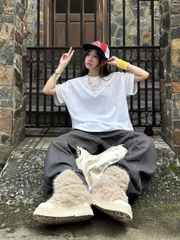 Áo thun boxy tee local brand Cloudzy unisex phông tay lỡ nữ cotton phối màu form rộng boxy SENSITIVE