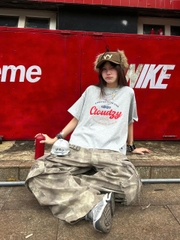 Áo thun boxy tee local brand Cloudzy unisex phông tay lỡ nữ cotton phối màu form rộng boxy DEVOTION
