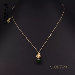 101 -*Dây chuyền hạt đá phỉ thúy