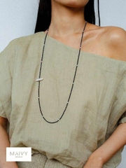 MV9447- DÂY CHUYỀN PHALE ĐEN MIX TRAI