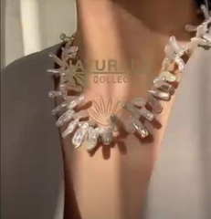 MV702 - dây chuyền Keshi hạt dài