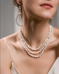 dây chuyền baroque 3 sợi