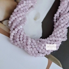 MV2152 -Dây Chuyền Đá Kunzite 10 Sợi Đan Xéo