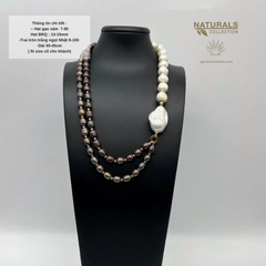 Dây chuyền lông công mix baroque