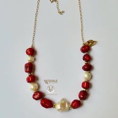 San hô mix baroque-dây chuyền