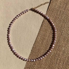 393-Dây chuyền hồng ánh tím