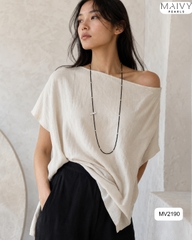 MV2190 - Dây Chuyền Đá Spinel Đen Size Nhí Dài 100cm Nhấn Trai Trắng