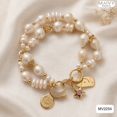 MV2254 - Lắc tay ĐÔI mix nhiều loại hat