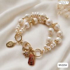 MV2254 - Lắc tay ĐÔI mix nhiều loại hat